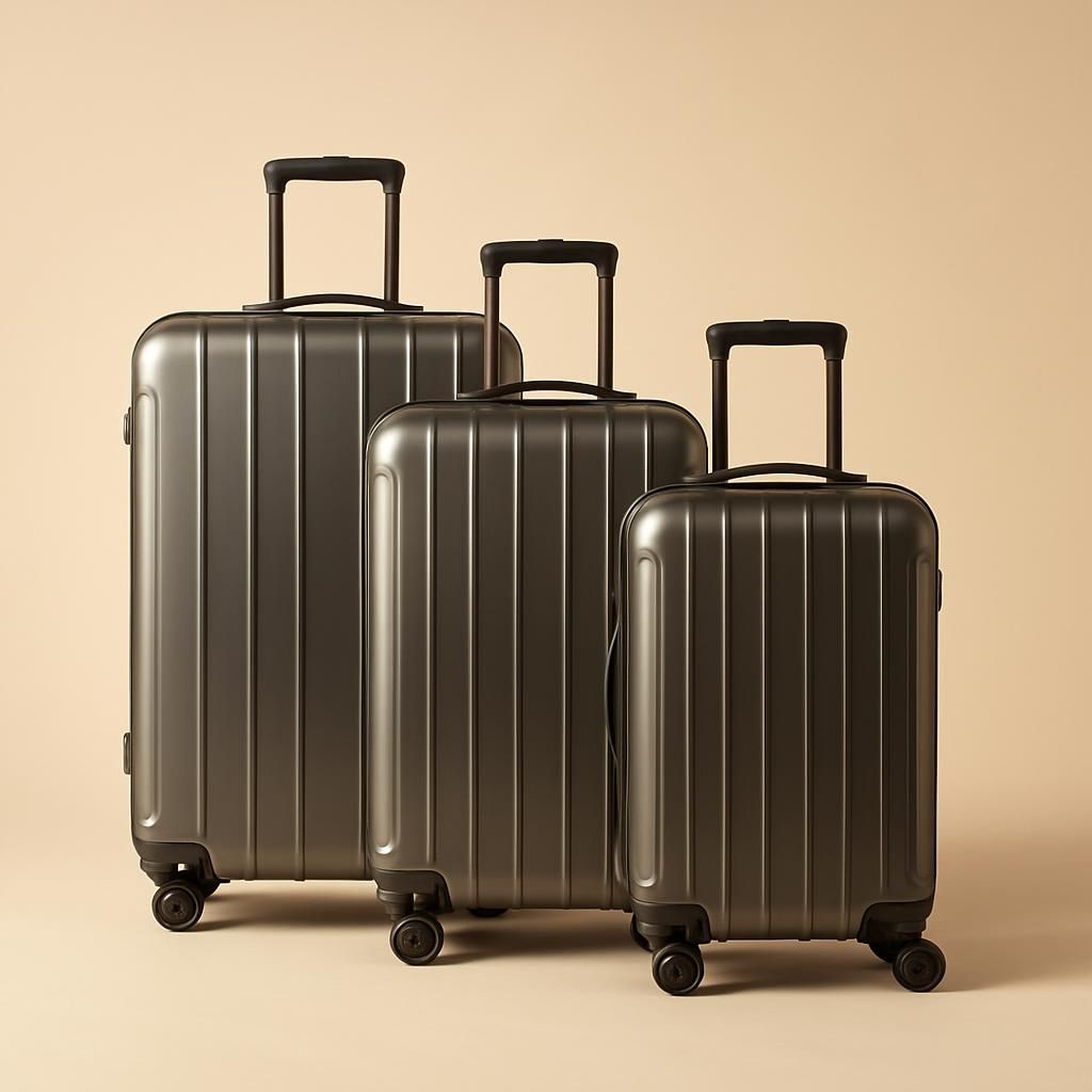 AI-generated illustration of Helium Aero Hardside 3-Piece Set